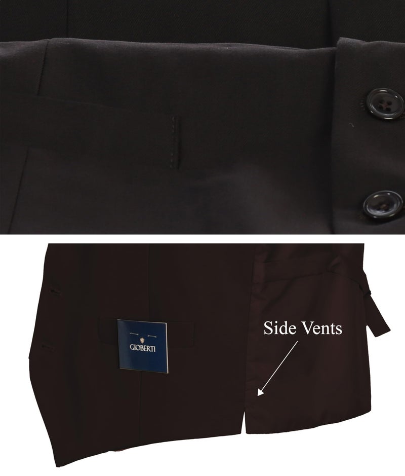Gioberti Men's Formal Suit Vest Fit for Business or Casual Dress, Brown, 4X-Large - Image 4